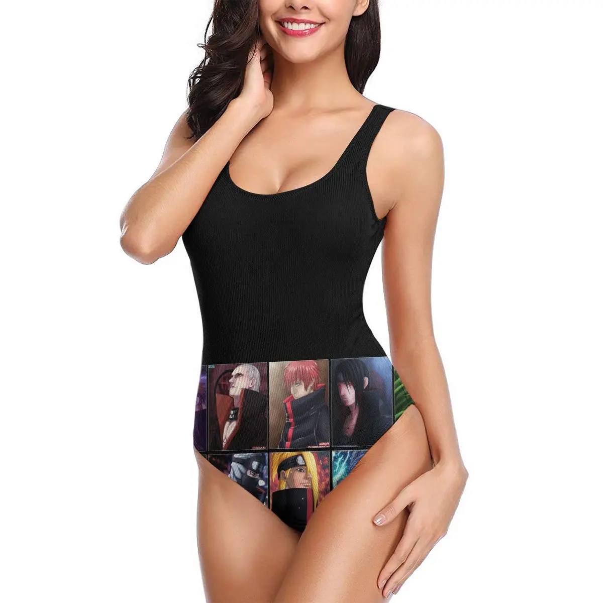 

women 2021 Exotic Bikinis Akastuki Uzumaki Women Swimsuit One-Piece Swimwear Anime Comic Women bathing suit SwimSuit
