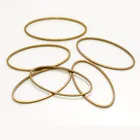 Эллиптический медный Овальный Круглый-кольцо сделай сам, геометрия кольца, серьги, браслет, подвески, соединители, аксессуары для изготовления ювелирных изделий ручной работы