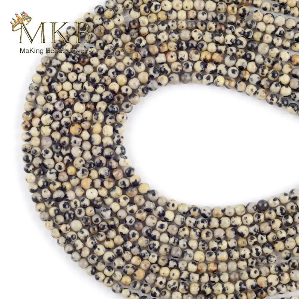 Бусины круглые из натурального камня для изготовления ювелирных изделий 3 мм 120