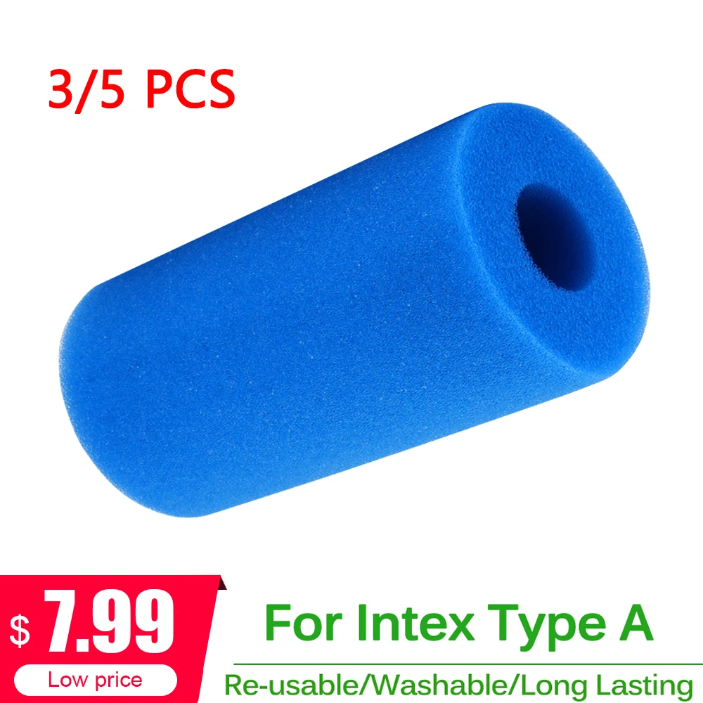 3/5 шт. многоразовые моющиеся фильтры для бассейна Intex Type A|Бассейн и аксессуары| |