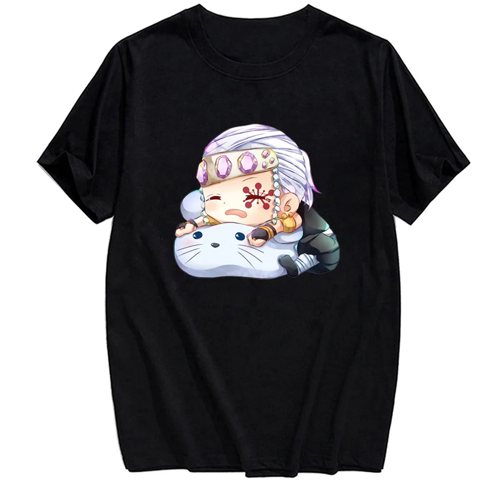 

CLOOCL Cartoon Anime Demon Slayer Kimetsu No Yaiba Cotton T-Shirt 3D Printed Casual Short Sleeve Funny Black Cotton Tees Clothes