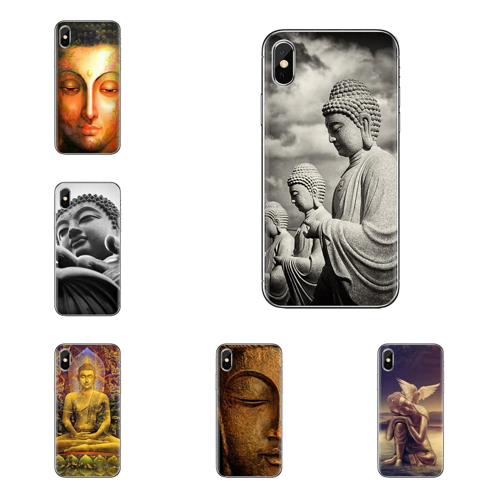 For Huawei G7 G8 P7 P8 P9 P10 P20 P30 Lite Mini Pro P Smart Plus 2017 2018 2019 Soft Transparent Shell Covers Buddha Bless You |