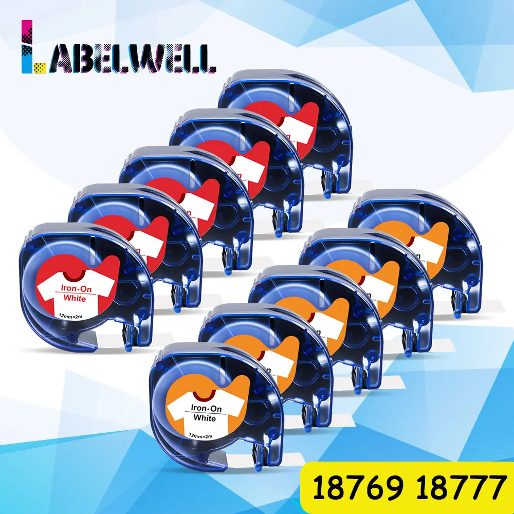 Термоклейкая лента для этикеток Labelwell 10 шт./упаковка 12 мм 18769 18777 18771 одежды кассета