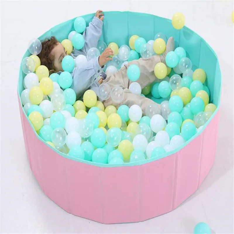 Детский сухой бассейн портативный складной круглый мягкий для шаров океана