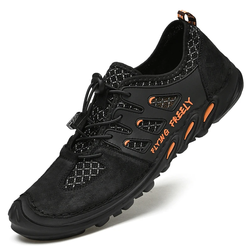 Mens Mountain Trekking Shoes Outdoor Climbing Hiking Hunting Fishing Sneakers Male High Quality Breathable Aqua Water | Спорт и