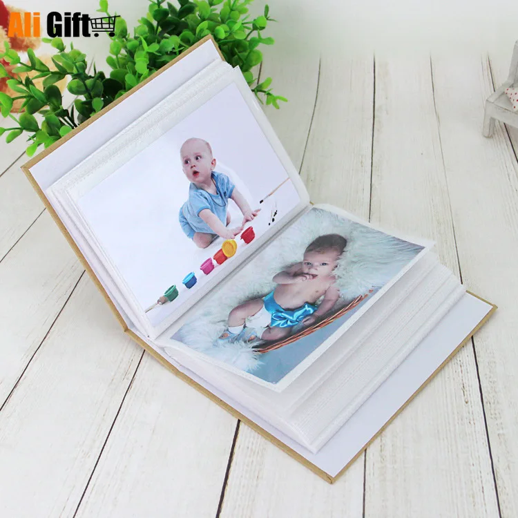 Горячая Распродажа 6 дюймовый альбом 100 карманов 4R из крафтовой бумаги карманный