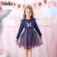 vikita 3 8 years unicorn dress for girls princess unicornio party dresses autumn winter kids dresses for girl easter costumes
