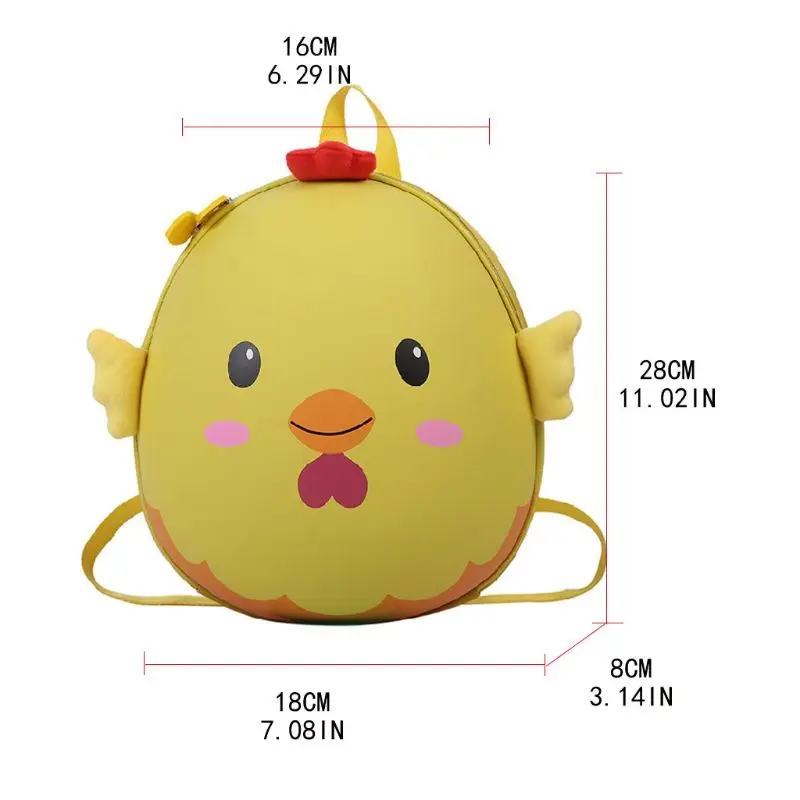 

066F Boy Girls PVC Rucksack Cartoon Backpack Travel School Daypack Children Schoolbag