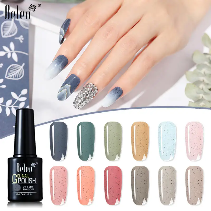 Гель-лак для дизайна ногтей Belen коралловый песочный маникюра 12 цветов нейл-арта 10