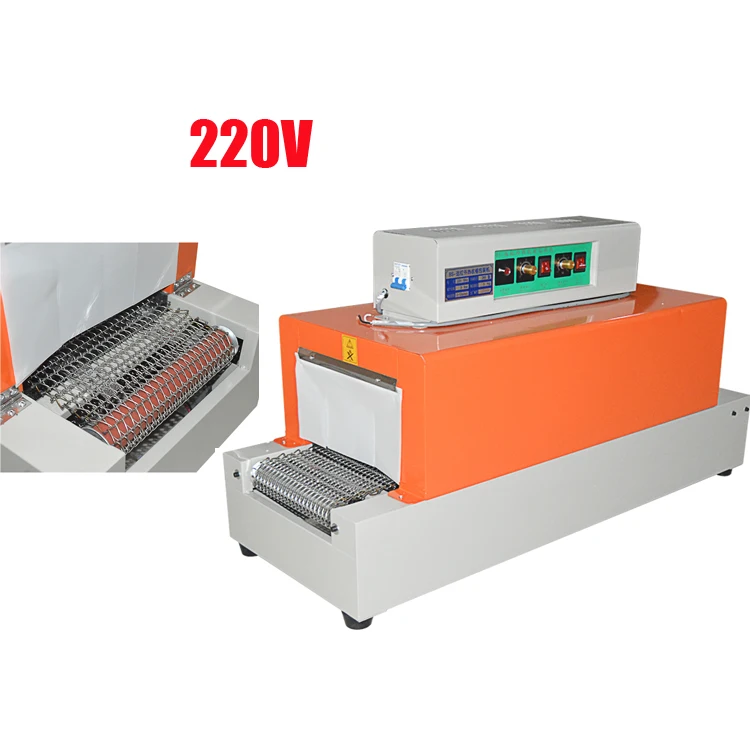 220v ПВХ/POF/PP термоусадочная машина для запечатывания пленкой автоматическая блистерная машина выдвижной термоусадочная пленка тепла рукав Пластик упаковочная машина - Цвет: 220v
