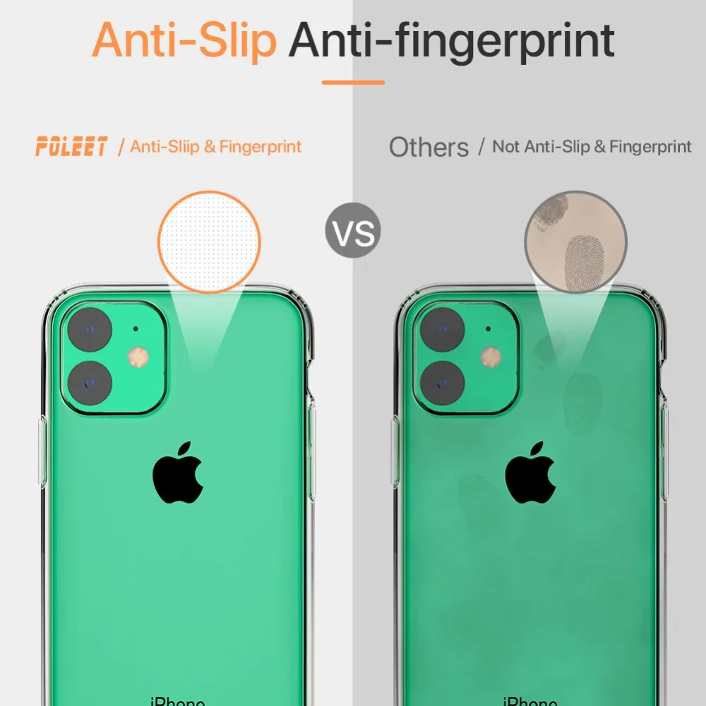 500 шт. защитный чехол для всего тела, совместимый с Apple iPhone 11 Противоскользящий ТПУ ультра толстый прозрачный чехол для iPhone 6,1''