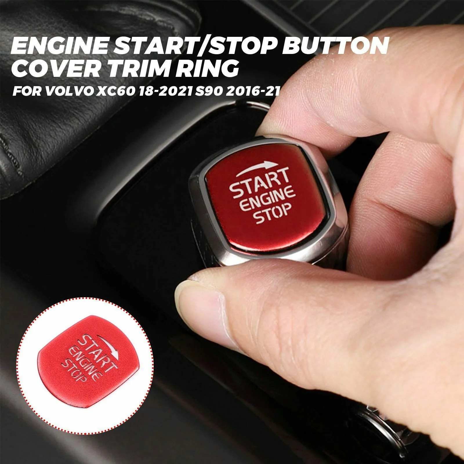 

QC Test Button Red Cover 18-2021 Aluminum Alloy For Volvo High Quality