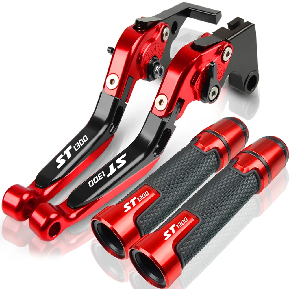 

For HONDA ST1300 ST 1300 2008 2009 2010 2011 2012 Brake Clutch Levers Motorcycle CNC 7/8'' 22mm Hand grips Handlebar grip ends