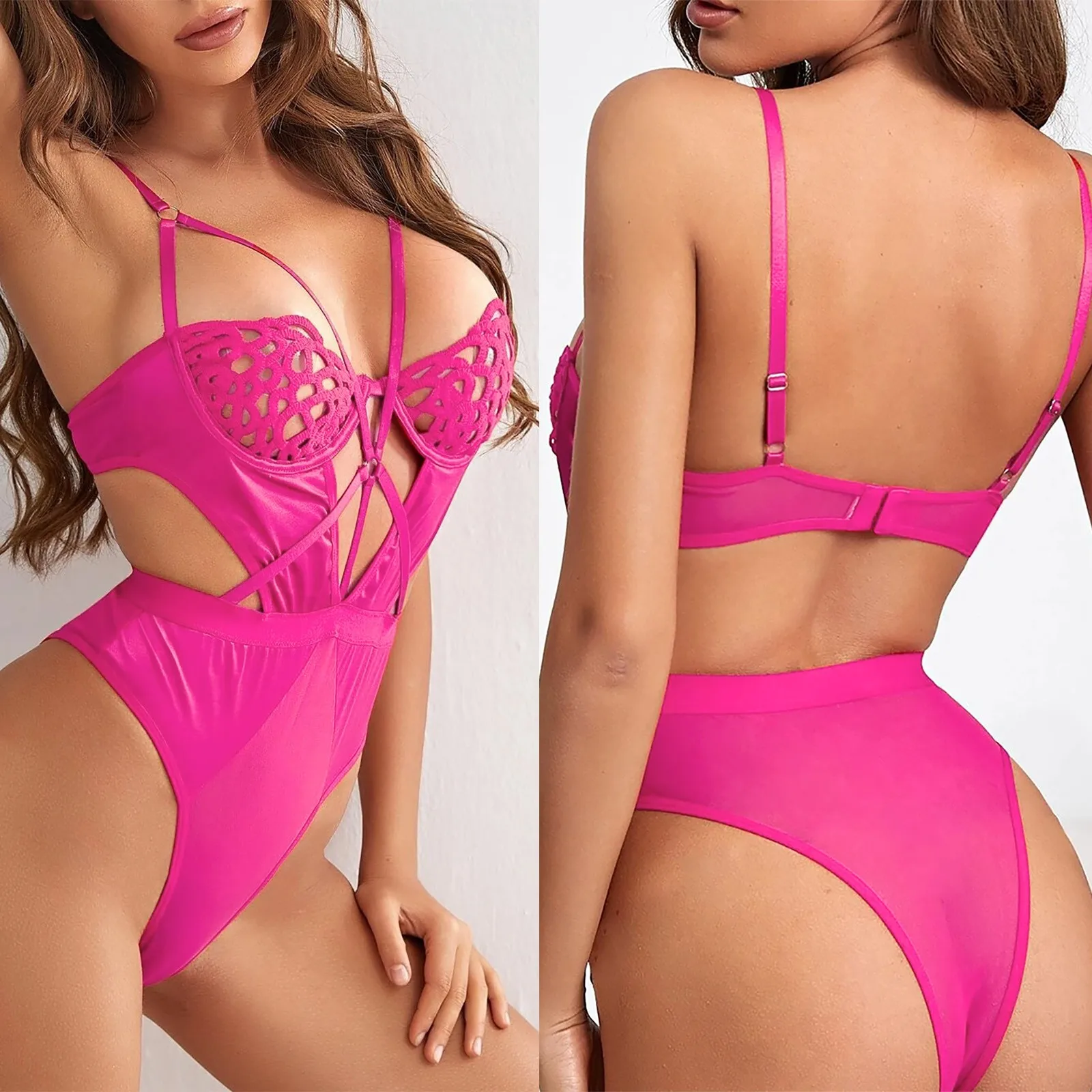 

Эротическое сексуальное нижнее белье, сиамские носки, прозрачные сиамские сетки с открытой грудью, женское нижнее белье 2021