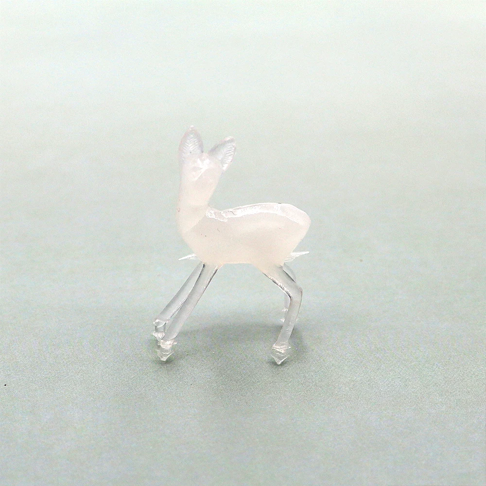 Искусственная мини-кукла-олень модель сада пластиковые поделки статуя семейное