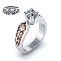 fashion jewelry white women new fashion ring wedding engagement gift size 6 10