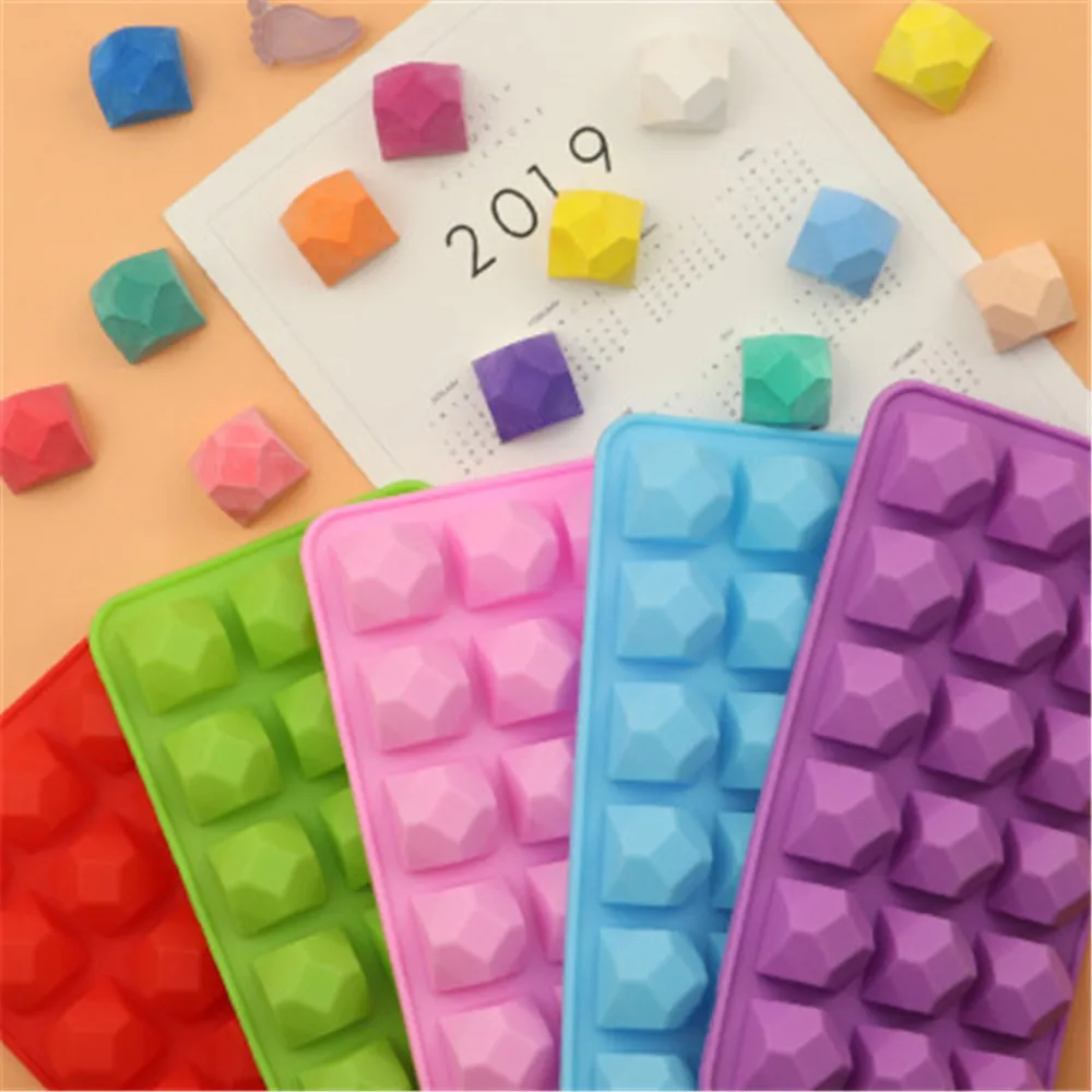 Силиконовая Алмазная форма для выпечки шоколада торта мыла льда кубического