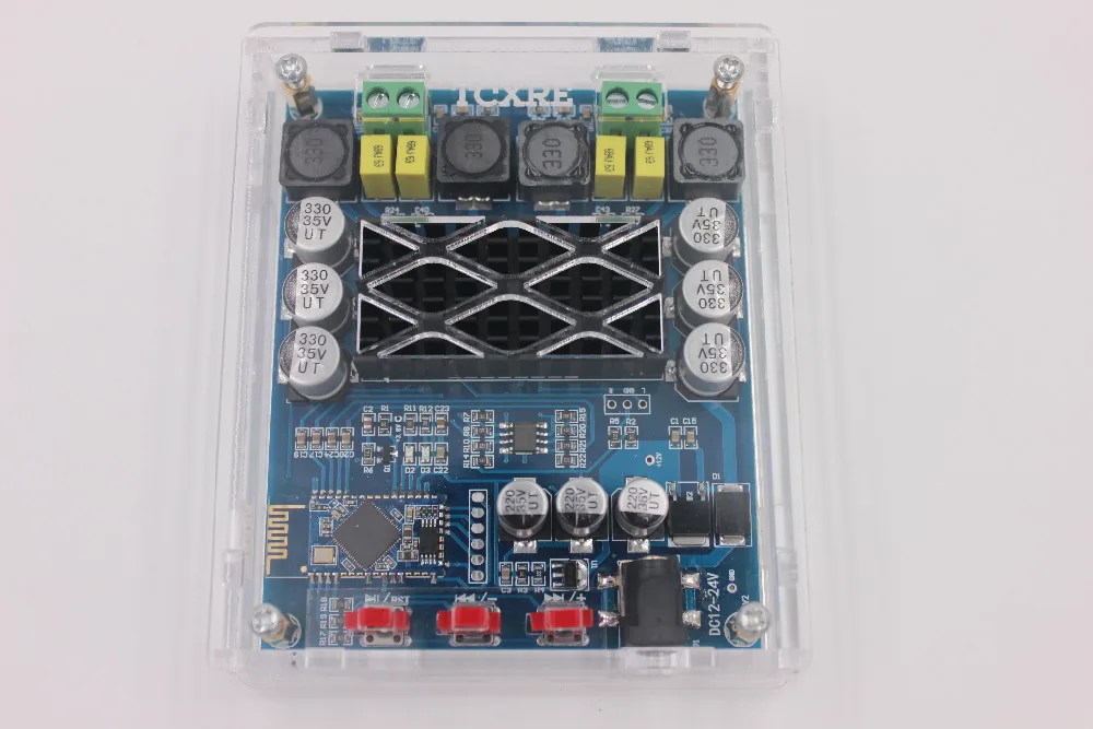 M548 TPA3116 D2 120 Вт X 2 Беспроводной 4,0 Bluetooth усилитель доска стерео аудио усилители двухканальный - Цвет: Amplifier with shell