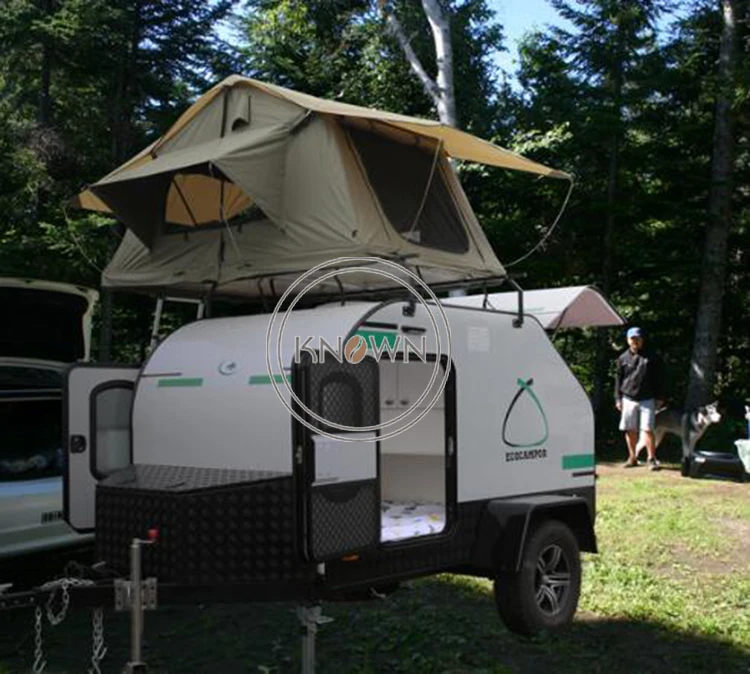 Внедорожный кемпер трейлер караван дорожный Трейлер с курицей и гостиной |
