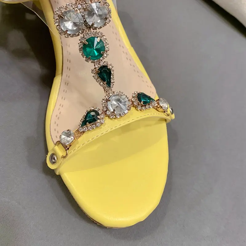 RIZABINA/большие размеры 32-46 женские босоножки яркие цвета обувь с ремешком на