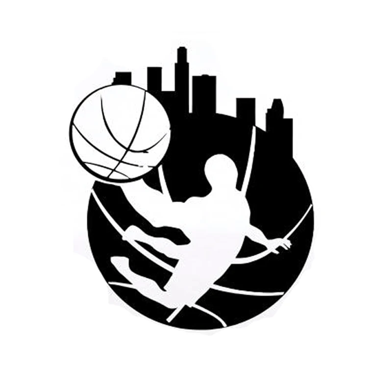 

Car Sticker Fashion Basketball Player Boys PVC Waterproof and Sun Block Decals Decorative 12.4cm By 14.3cm