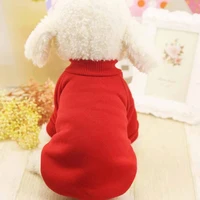 dogs fashion sweater winter warm soft clothes classic pets solid color simple all match clothes for small medium dogs
