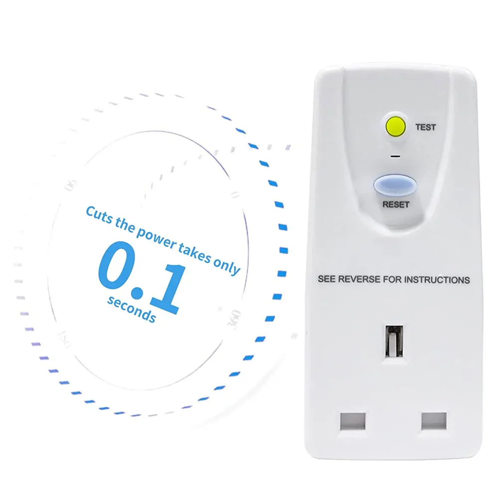 

Leakage Protection Safety Adaptor Anti-Shock Leakage Protection Breaker 13A Leakage Protector Cutout Powers Trip Switch