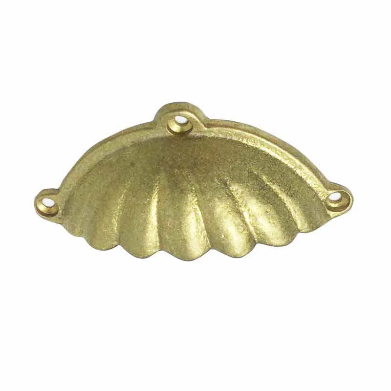 COTOM 1 шт. плотные латунные ручки и для шкафа кухонных ящиков полукруглые винтажные