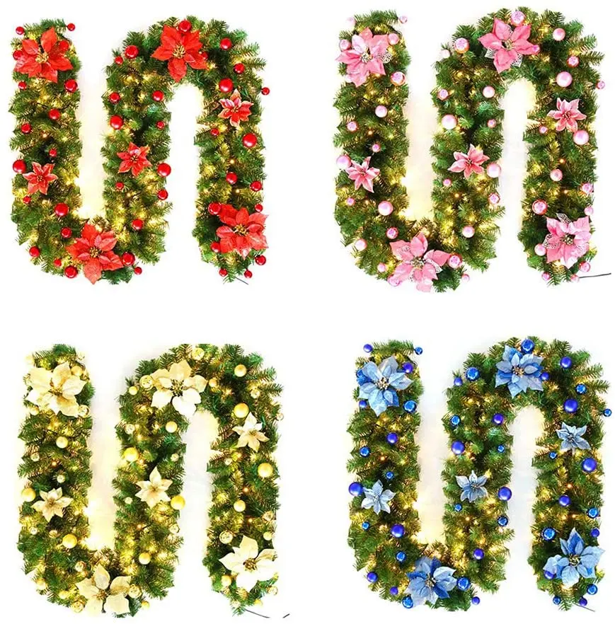 2 7 м светодиодный светильник ственский венок из ротанга роскошное