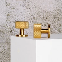 20pcs modern knurledtextured brass furniture handles drawer cupboard wardrobe door pens copper round small knobs fg569