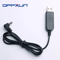 oppxun fast shipping walkie talkie portable usb charger cable charging cord for two way radio baofeng uv 5r bf f8hp plus x6hb