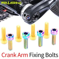 risk alloy crank bolt disc brake caliper fixing screws for road mountain bike crank lock scre 2pcs m618mm mtb bicycle titanium