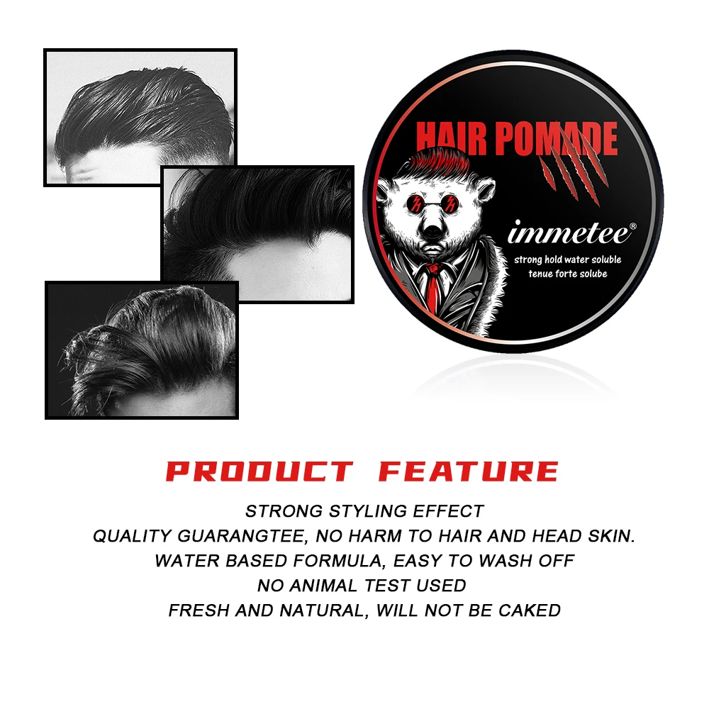 

Barber Wax for Hair Styling Hair Gel Wax Suavecito Barber Hair Pomade Strong Style Pomade