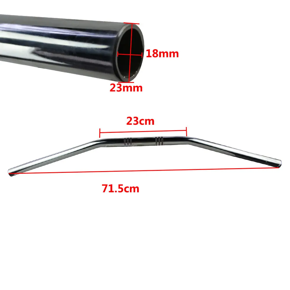 

Chrome 7/8" 22mm Drag Style Bar Motorcycle Handlebars For Yamaha Honda Suzuki Kawasaki Custom Chopper Brat Rat Cafe
