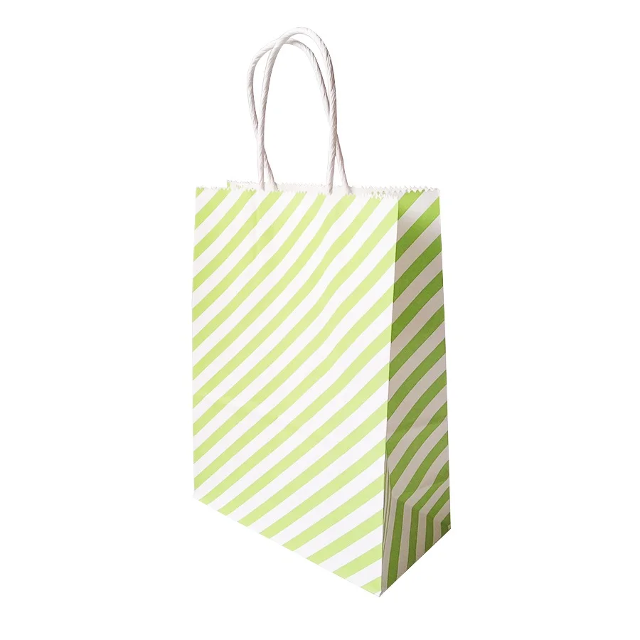 10 шт./лот маленькая подарочная бумага с цветными диагональными полосками и
