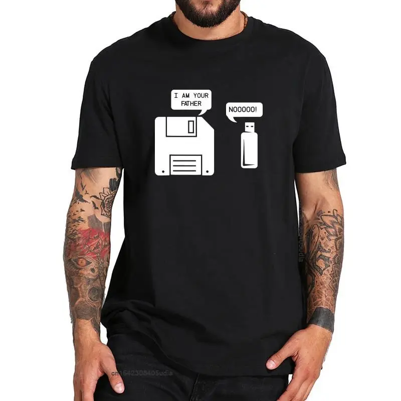 

Usb Floppy Disk I Am Your Father T-Shirt Geek Gifts Tshirt Vintage Cotton High Quality Design Tops Tee