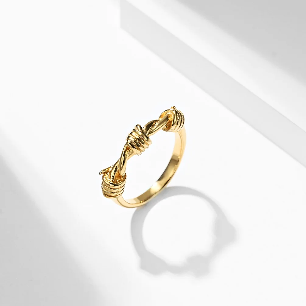 Модные кольца для женщин новинка из нержавеющей стали золотого цвета ювелирные