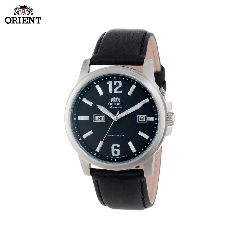 Наручные часы Orient EM7J00BB мужские механические с автоподзаводом на кожаном
