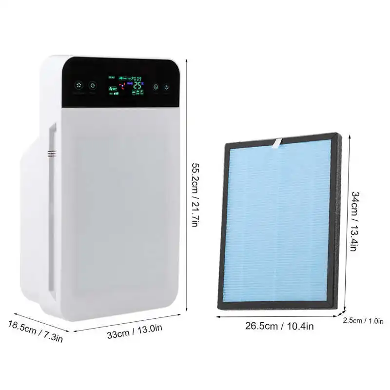 

LCD Odor Dust Air Purifier Filter Cleaner Smoke Smell Formaldehyde Removal for Household Use Air Cleaner Domestic Delivery