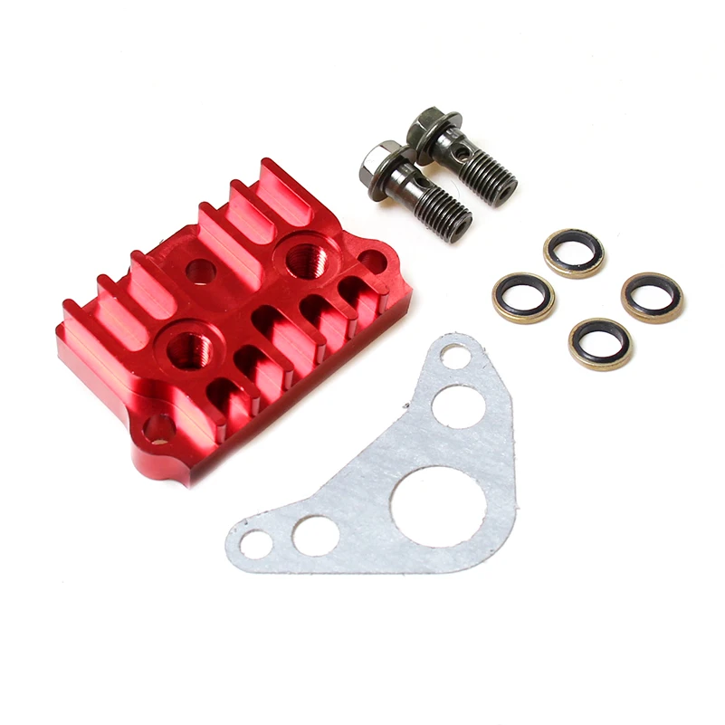 CNC масляный радиатор адаптер охлаждения крышка цилиндра для мотоцикла питбайка