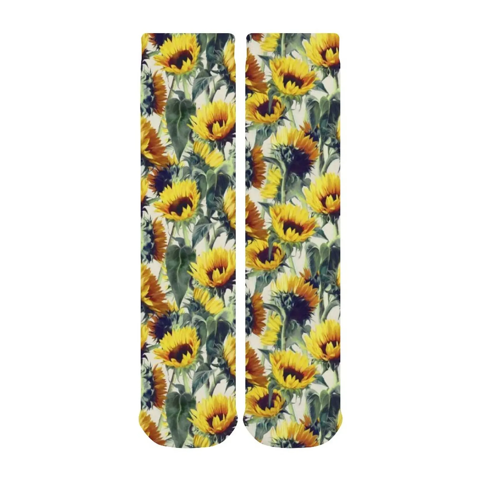 

Floral Socks Large Chemical Fiber Elastic Stockings Drawings Hockey Teen Anti Sweat Socks