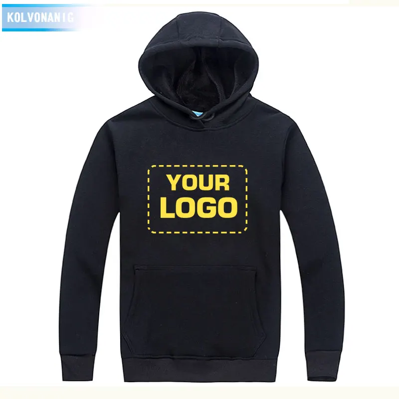 Мужская зимняя Толстовка с длинным рукавом на заказ | одежда