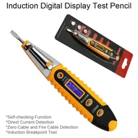 led digital induction test pencil electricians ac dc tester intelligent induction electrical screwdriver breakpoint