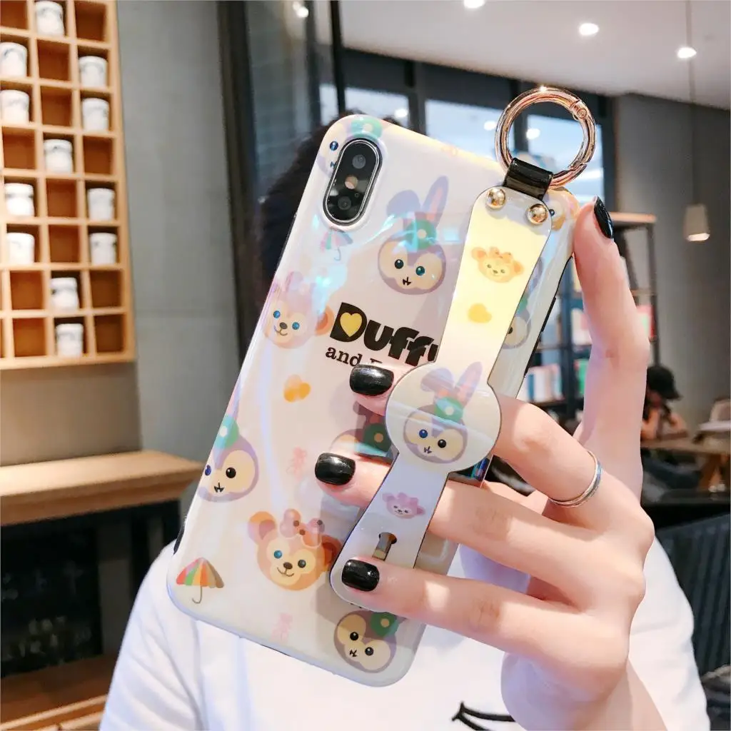 Для huawei p30 p20 милый медведь Даффи на запястье мягкий чехол для телефона mate 20 pro nova4