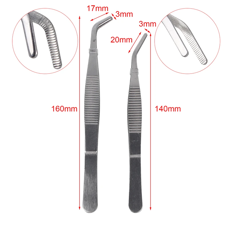 1 шт. Нержавеющая сталь Пинцет Высокоточный Домашний медицинский удлинитель