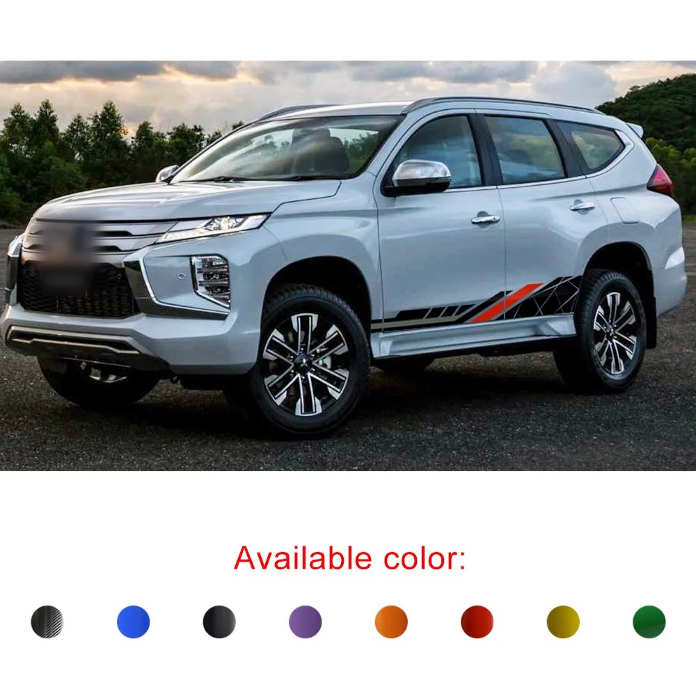 Виниловая наклейка для автомобиля MITSUBISHI PAJERO Sport 2015 2016 2017 2018 2019 3 цвета | Автомобили