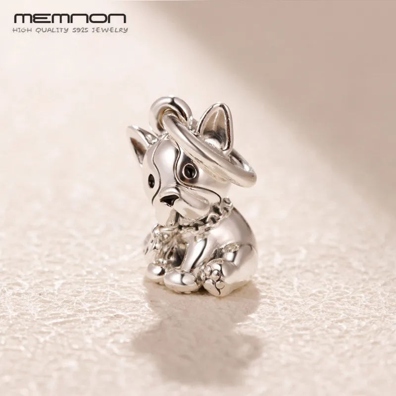 Подвеска Шарм бульдог из серебра 925 пробы для изготовления ювелирных изделий