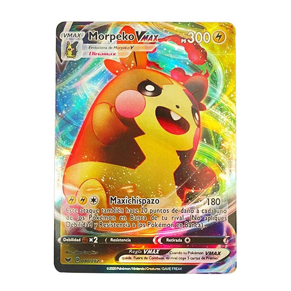 Spanish Pokemon Cards Vmax Card Charizard Spain Pokémon Shining Pikachu Espanol Display Playing Game Childern Kids Toy Gift | Игрушки и