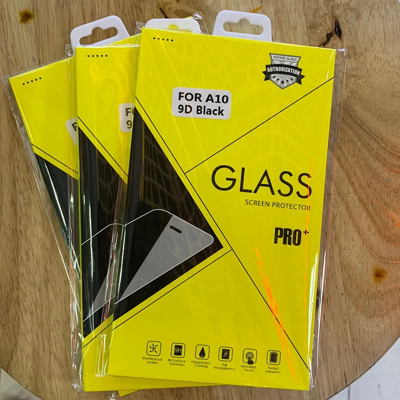 200 шт. Бесплатная доставка DHL 9D 9H защитное закаленное стекло для Samsung A10 A20 A30 A40 iPhone X