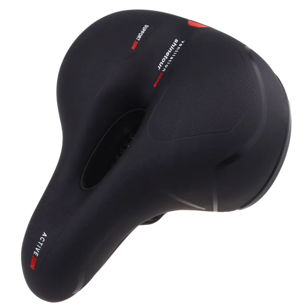 

1PC Thickening Bike Saddle Mountain Bike Seat Cushion Absorbent Bike Saddle Cycling Equipment Accessories for Bike (Black